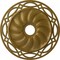 Ekena Millwork Loera Ceiling Medallion (Fits Canopies up to 6 1/4"), 26 5/8"OD x 4 1/2"ID x 1 3/8"P, Gold CM26LOGLS - alternate 1